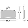 Bremseklodser Sinter SA Prime Line BREMBO – miniature 2