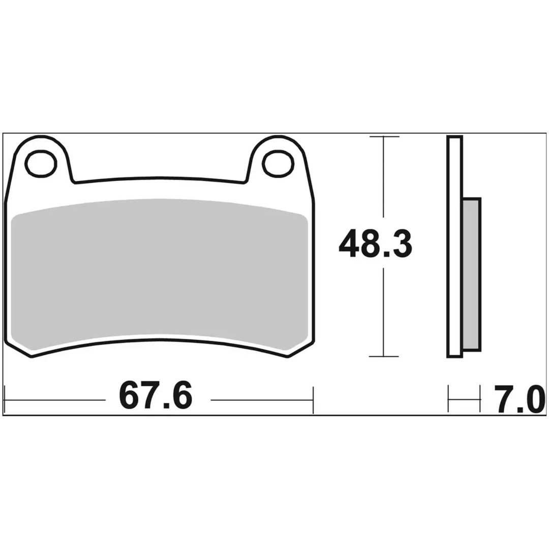 Bremseklodser Sinter SA Prime Line BREMBO – billede 2