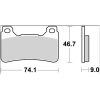 Bremseklodser Sinter SR Xtra Line BREMBO – miniature 2