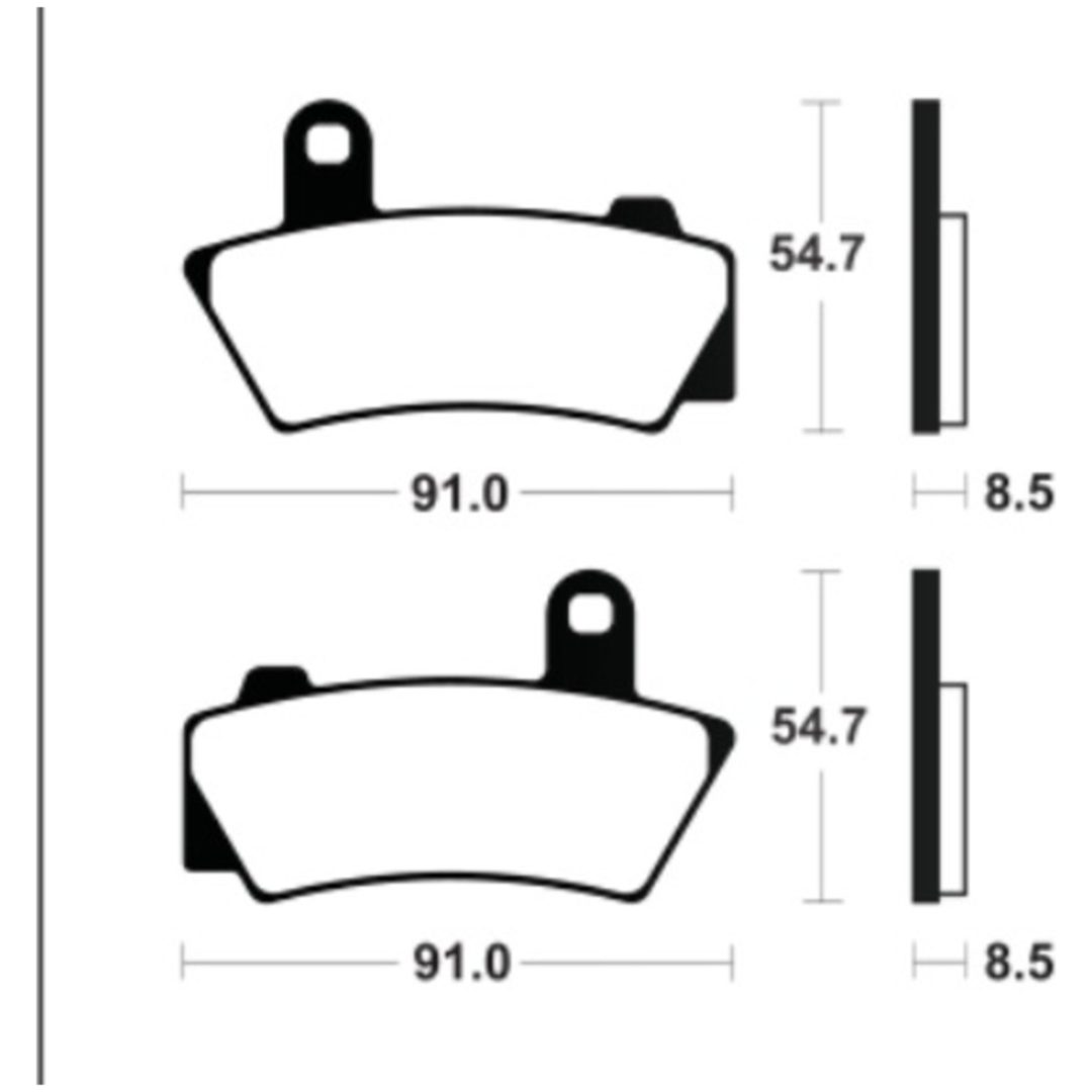 Bremseklodser Sintermetal TECNIUM – billede 2