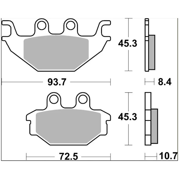 Bremseklodser SP Prime Line Sinteret BREMBO – billede 2