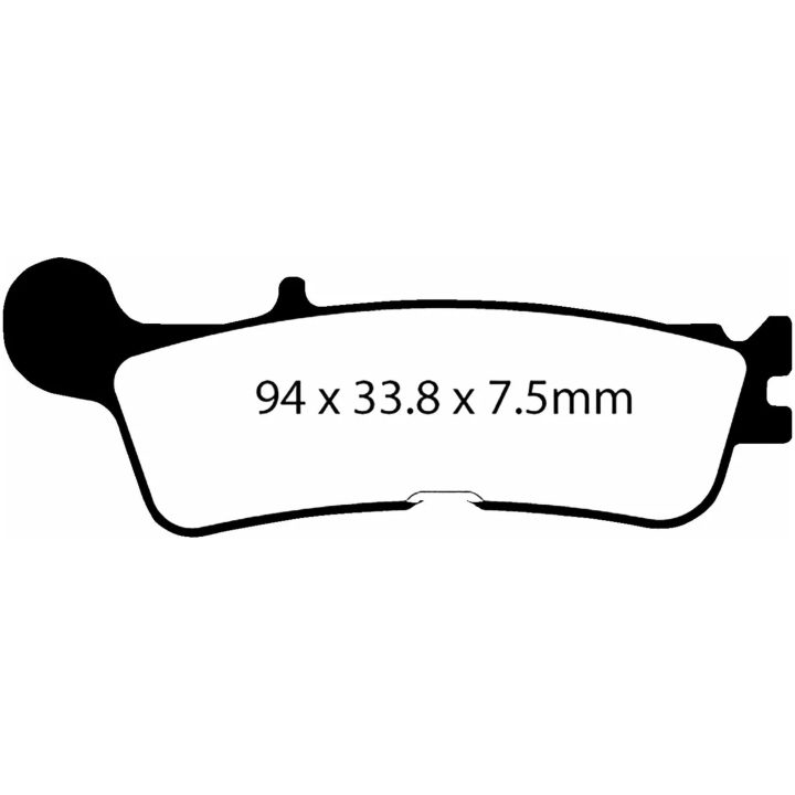 Bremseklodser STREET FRAM Double-H Metal Sintered EBC Bremseklods – billede 2