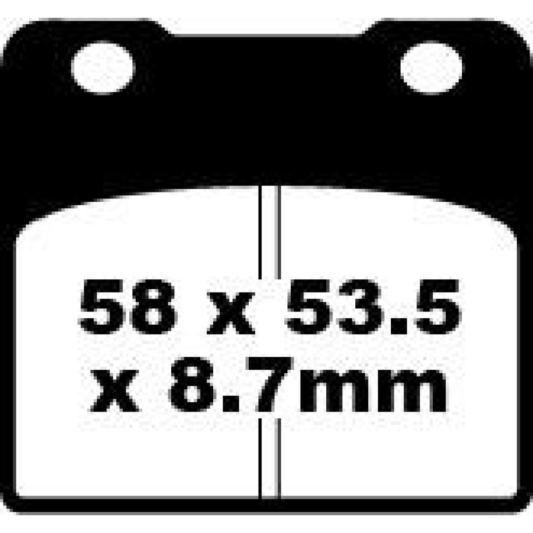 Bremseklodser STREET FRAM Double-H Metal Sintered EBC EBC DISC PAD SET