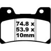 Bremseklodser STREET FRAM Double-H Metal Sintered EBC EBC DISC PAD SET – miniature 1