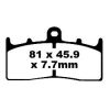 Bremseklodser STREET FRAM Double-H Metal Sintered EBC EBC DOUBLE H PAD SET – miniature 1