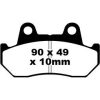 Bremseklodser STREET FRAM Double-H Metal Sintered EBC FOR – miniature 1