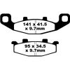 Bremseklodser STREET FRAM Double-H Metal Sintered EBC FOR – miniature 1