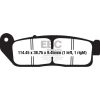 Bremseklodser STREET FRAM Double-H Metal Sintered EBC Foran Venstre – miniature 1
