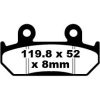 Bremseklodser STREET FRAM Double-H Metal Sintered EBC FRAM – miniature 1