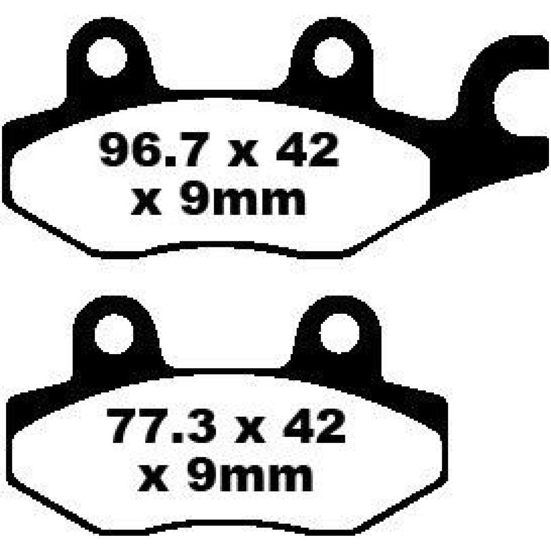 Bremseklodser STREET FRAM Double-H Metal Sintered EBC Gade
