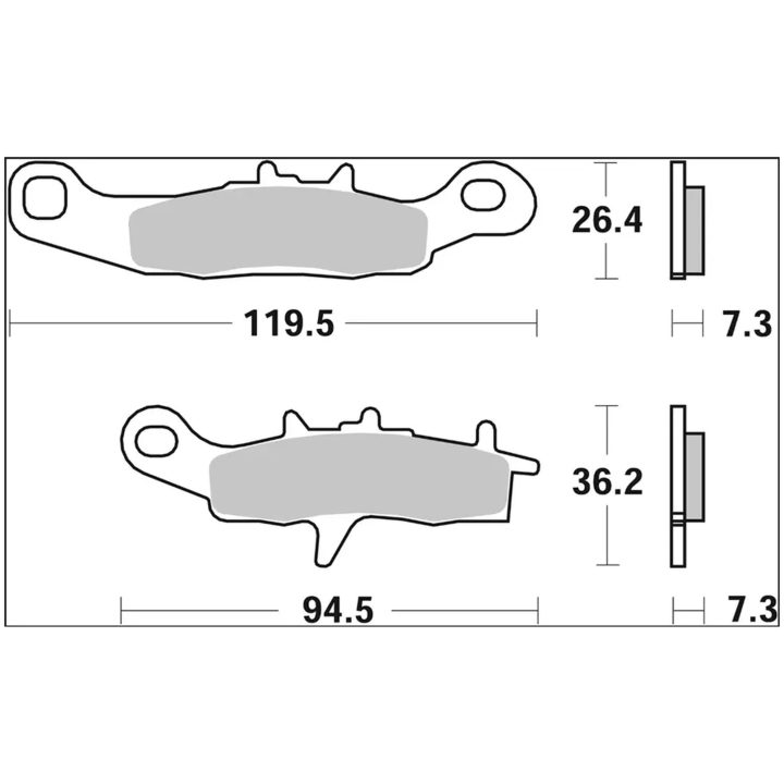 Bremseklodser SX Prime Line Sinteret BREMBO – billede 3