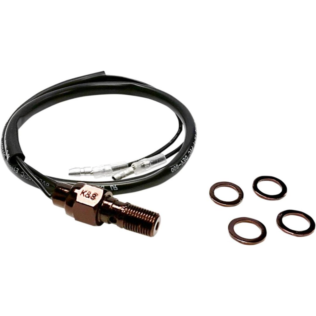 Bremselyskontakt Hydraulisk Sort K&S Technologies Strømafbryder