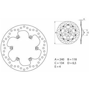 Bremseskive BAG Serie Oro Brembo