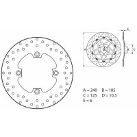 Bremseskive BAG Serie Oro Brembo
