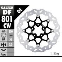 Bremseskive Contour Flydende Sort Sølv GALFER