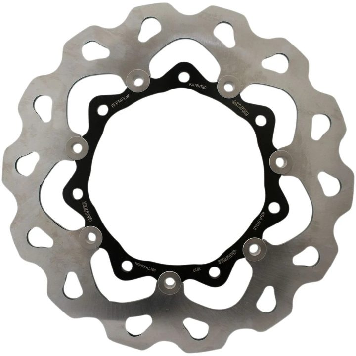 Bremseskive Contour Flydende Sort Sølv GALFER Bremseskive – billede 2