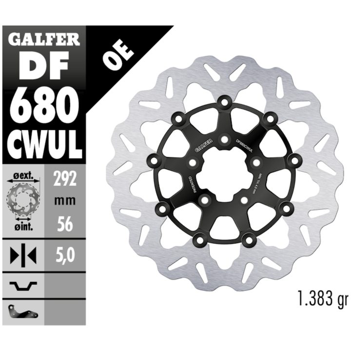 Bremseskive Cubiq GALFER Bremseskive – billede 2