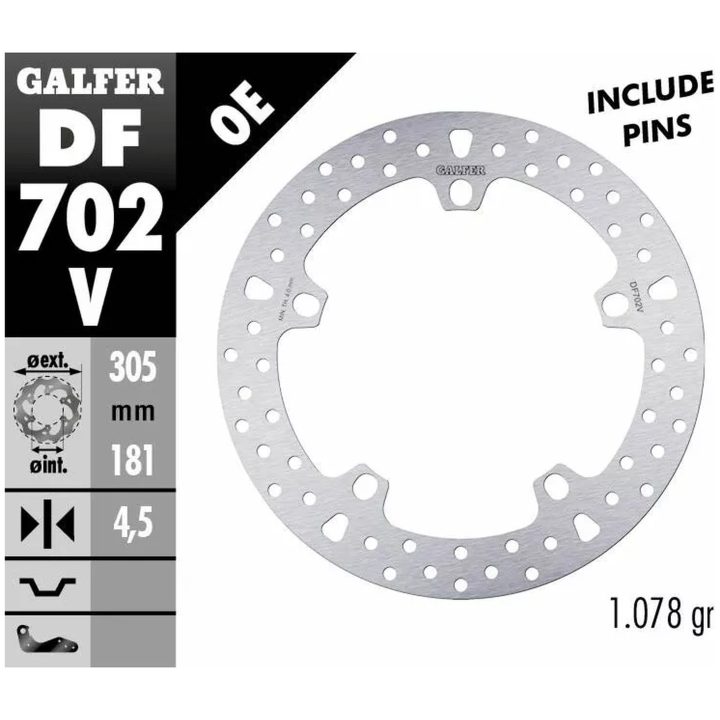 Bremseskive Fixed Round 292 mm GALFER – billede 2