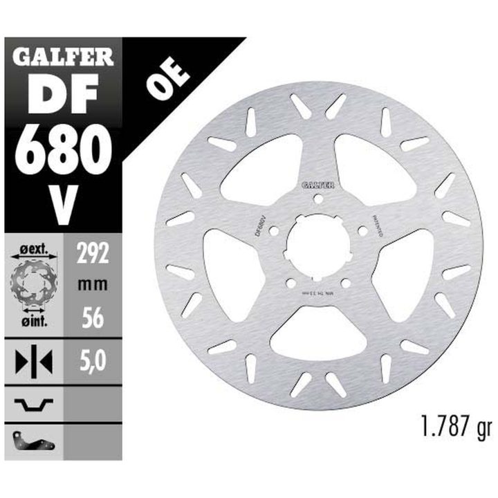 Bremseskive Fixed Round 292 mm GALFER Bremseskive – billede 2