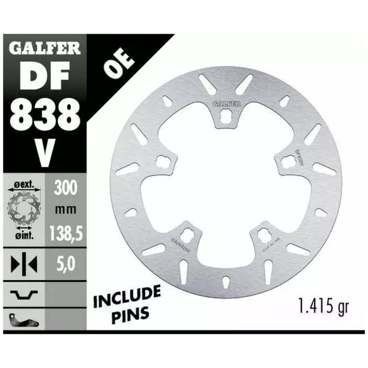 Bremseskive Fixed Round 292 mm GALFER Bremseskive – billede 2