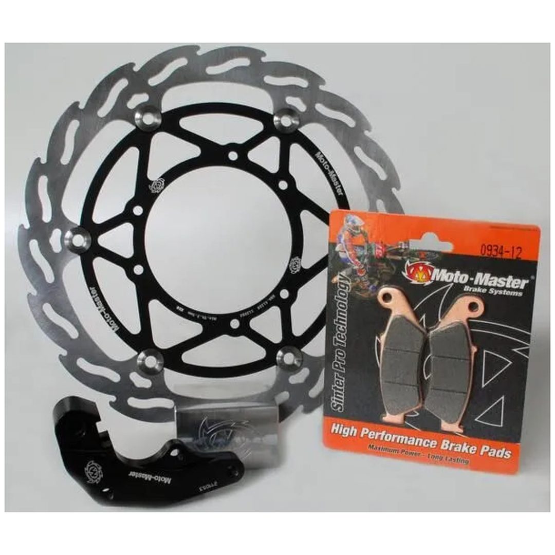 Bremseskive Flame Flydende For MOTO-MASTER sort/sølv – billede 3