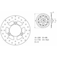 Bremseskive Oro Brembo