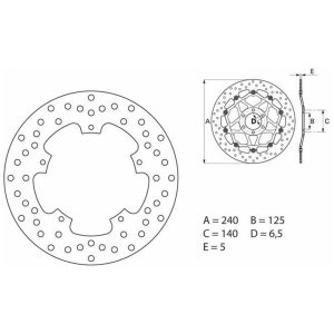 Bremseskive Oro Brembo