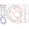 Bremseskive SERIE ORO PRIME LINE Fast Boret BREMBO – miniature 2