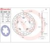 Bremseskive SERIE ORO PRIME LINE Fast Boret BREMBO – miniature 2