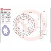 Bremseskive SERIE ORO PRIME LINE Fast Boret BREMBO – miniature 2