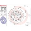 Bremseskive SERIE ORO PRIME LINE Fast Boret BREMBO – miniature 2