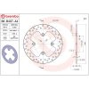 Bremseskive SERIE ORO PRIME LINE Fast Boret BREMBO – miniature 2