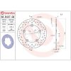 Bremseskive SERIE ORO PRIME LINE Fast Boret BREMBO – miniature 2