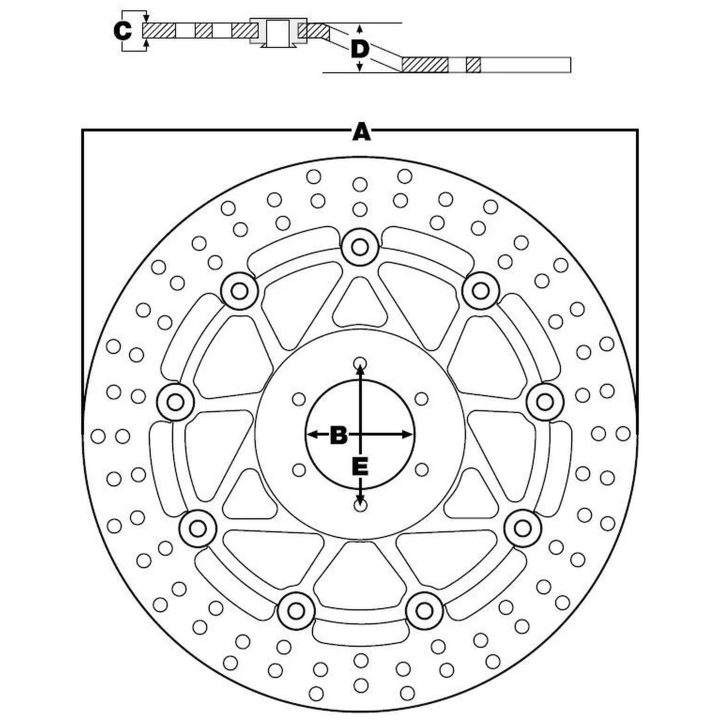 Bremseskive Standard For TRW Foran – billede 3
