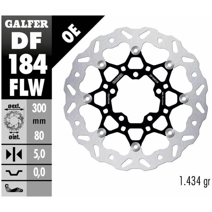 Bremseskive Wave Semi-flydende GALFER – billede 2