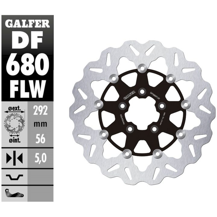 Bremseskive Wave Semi-flydende GALFER Bremseskive – billede 2