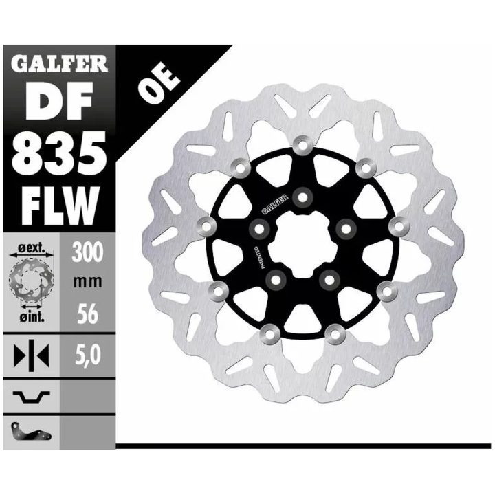 Bremseskive Wave Semi-flydende GALFER Bremseskive – billede 2