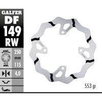 Bremseskive Wave® Sort/Sølv GALFER