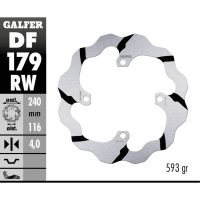 Bremseskive Wave® Sort/Sølv GALFER