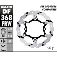 Bremseskive Wave® Sort/Sølv GALFER