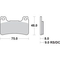 Bremseskiver Dc Racing Dual Carbon SBS
