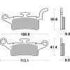 Bremseskiver Hf Street Organic Carbon SBS Bremseklods – miniature 2