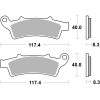 Bremseskiver Hf Street Organic Carbon SBS Bremseklods – miniature 2