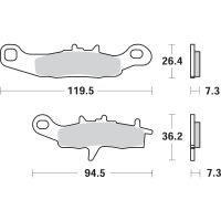 Bremseskiver Hs Series Sintrede SBS