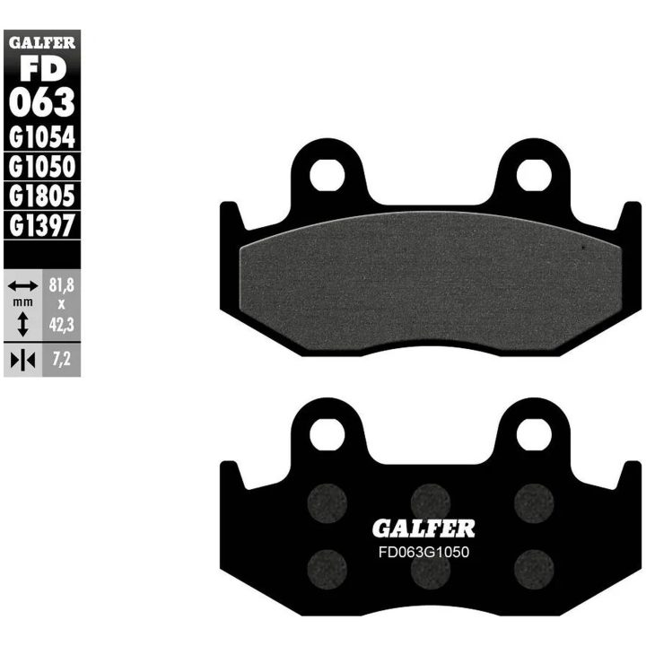 Bremseskiver Semi-metallic Semi-sintrede GALFER Bremseklods – billede 2