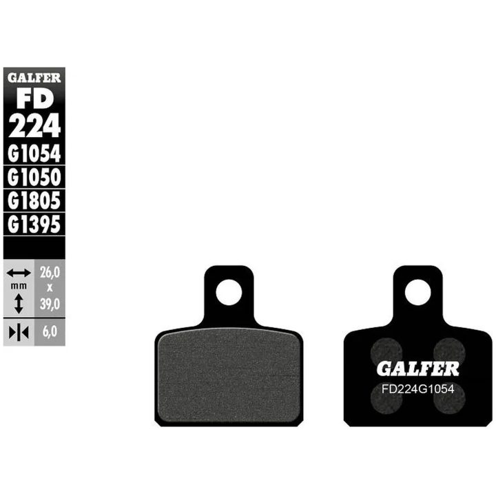 Bremseskiver Semi-metallic Semi-sintrede GALFER Bremseklods – billede 2