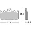 Bremseskiver Street Carbon Ceramic Brembo Naturlig – miniature 1