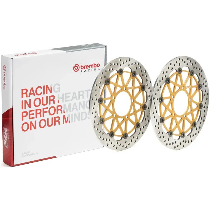 Bremseskivesæt SUPERSPORT RACING XTRA LINE Boret Fuldt flydende Rustfrit stål BREMBO – billede 3