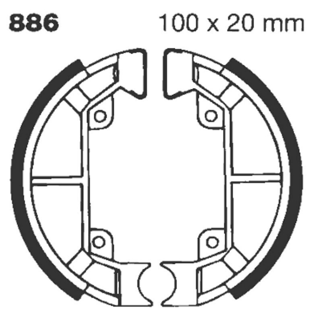 Bremsesko Standard EBC Sølv