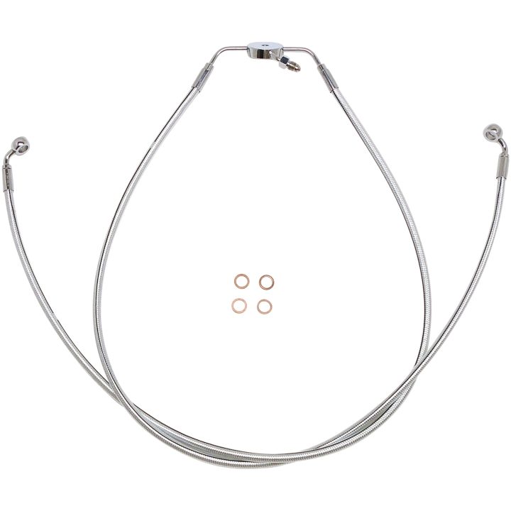 Bremseslange Non-abs Dual Disc Lower Sterling Chromite Ii MAGNUM SHIELDING – billede 2